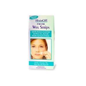  Hair Off, Hair Remover Facial Wax Strips 18 Ea: Health 