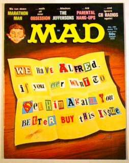 1970s MAD Comic Magazine #191 MARATHON MAN Story  