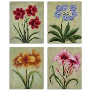   Florals Set of 4 by Uttermost   Hand Painted (32207): Home & Kitchen