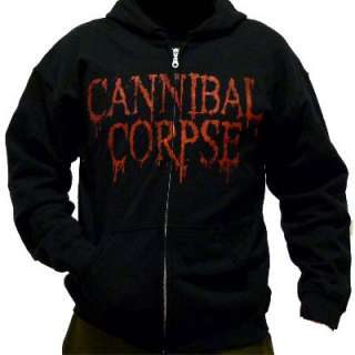   Cannibal Corpse logo on front and Butchered At Birth album cover art