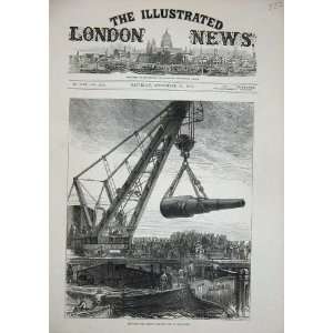  Shipping Eighty One Ton Gun Woolwich War Ships 1876