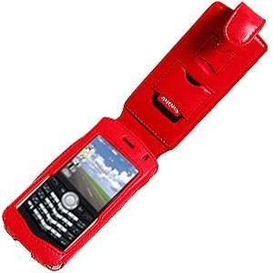   Flip Type Case Red For Blackberry 8120 8130 Removable 360 Degree Belt