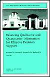 New Directions for Institutional Research, Balancing Qualititative and 