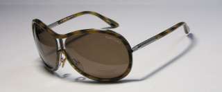 NEW TOM FORD TF56 SASCHA CELEBRITY SILVER/PEARL TEMPLES BROWN LENSES 