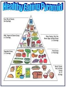 Healthy Eating Pyramid A4 Display TEACHERS/TEACHING CD  