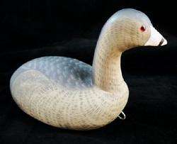   Carved and Hand Painted DUCK DECOY SIGNED C W WATERFIELD R10  