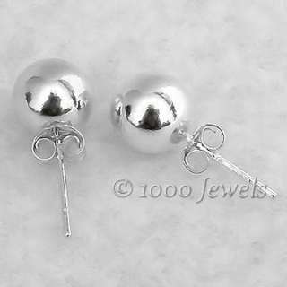 5mm Solid 925 Sterling Silver Ball Stud Post Earrings  