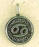 Pewter Pendant Zodiac Cancer PZD 304  