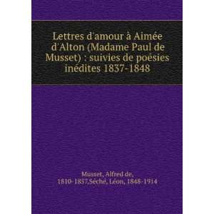  Lettres damour Ã  AimÃ©e dAlton (Madame Paul de 