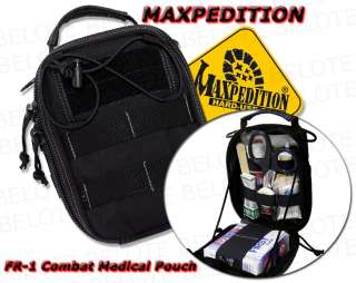 Maxpedition BLACK FR 1 Combat Medical Pouch 0226B *NEW*  