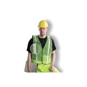 OccuNomix Hi Viz Yellow Mesh Safety Vest With 1 Yellow Silver Glass 
