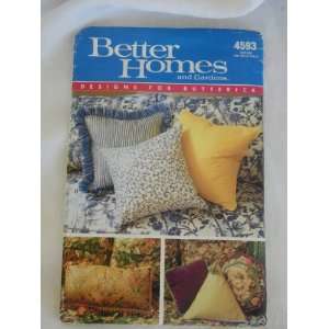   Better Homes & Gardens Butterick Pattern 4593 Pillows: Everything Else