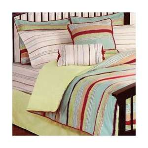  Carolina Stripe Bedding Set King   8pc Comforter Ensemble 