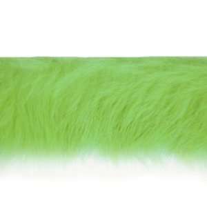  Rabbit Fur Trim 4cm,(1.6) Green: Home & Kitchen