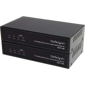  StarTech 10/100 Mbps Ethernet Over Coaxial LAN Extender Kit   2.4km 