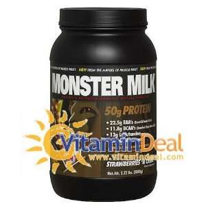  Monster Milk Protein Enhanced, Strawberry, 2 lbs, From 