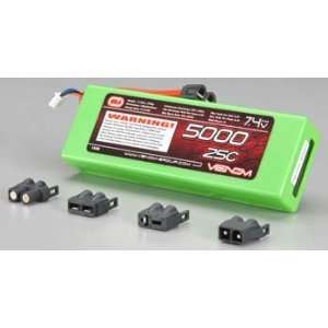  Venom   LiPo 2S 7.4V 5000mAh 25C Hardcase Uni Plug System 