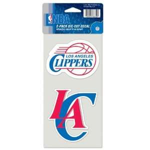  Los Angeles Clippers Set of 2 Die Cut Decals: Sports 