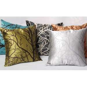  Decorative Modern Silver Gray Throw Pillow Cover