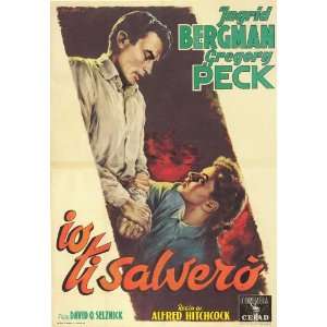 Spellbound (1955) 27 x 40 Movie Poster Italian Style A 