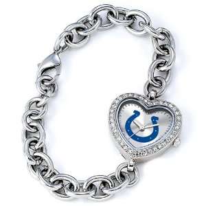 Ladies NFL Indianapolis Colts Heart Watch: Jewelry