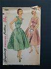 Vintage 1955 SIMPLICITY 1164 Sleeveless Dance Party Dress Sewing 
