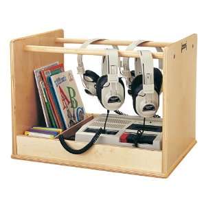   Craft 6748JC Birch Audio Caddie Portable Listening Center Electronics