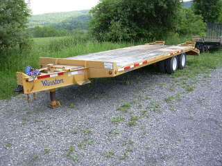 2006 Winston 10 Ton Equipment Trailer, Air Brakes, Like Brand New 