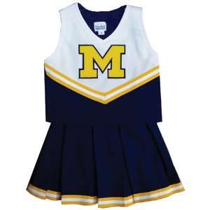   Michigan Wolverines NCAA Cheerdreamer Two Piece Uniform (Blue): Sports