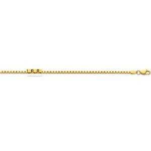  14K Yellow Gold Box Chain   1.60mm   30 inch Jewelry