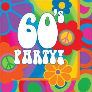 Groovy 60s Lunch Napkins   Party!: Toys & Games