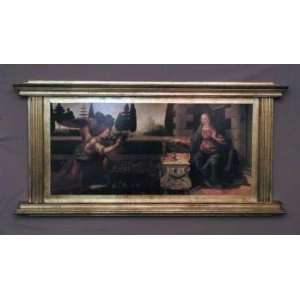  48 x 24 Annunciation by Da Vinci Florentine Plaque