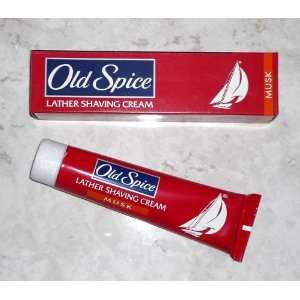    Old Spice Lather Shaving Cream Musk 70g: Health & Personal Care