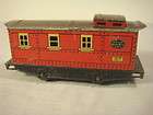 LIONEL PREWAR O GAUGE 1517 TIN LITHO NYC TUSCAN ROOF CABOOSE #X347