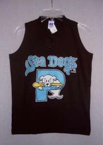 Portland Sea Dogs vest style MLB jersey T Shirt YOUTH M  