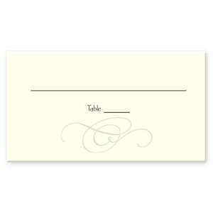  Flourish monogram Table Card Wedding Accessories: Health 
