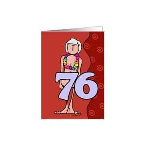  birthday woman   seventy six Card Toys & Games