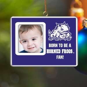  TCU Horned Frogs Born to Be Ornament: Sports & Outdoors