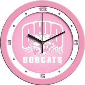  Ohio Bobcats Pink 12 Wall Clock