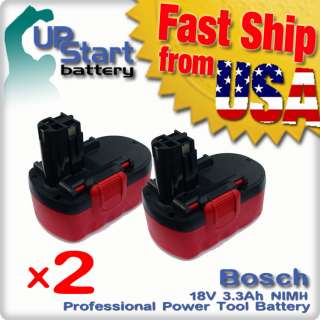 2x NEW 18 Volt 18V NiMh Battery for Bosch BAT181 BAT189  