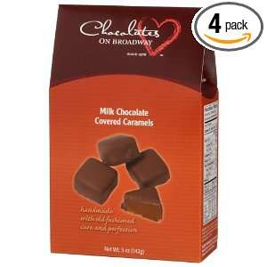 Chocolates on Broadway Milk Chocolate Covered Caramels, 5 Ounce Boxes 