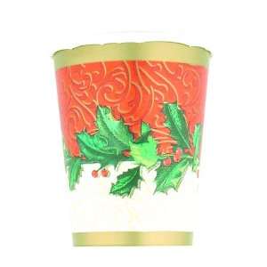  8 Christmas Holly 9 oz Cups Case Pack 144 