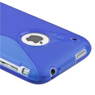   Skin Rubber Case Cover+Privacy Screen Film For iPhone 3 G 3GS  