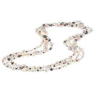   Pearls Multicolor FW Pearl 80 inch Endless Necklace (7 8 mm) Jewelry