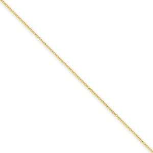  14k Yellow Gold 24 inch 0.80 mm Cable Chain Necklace in 
