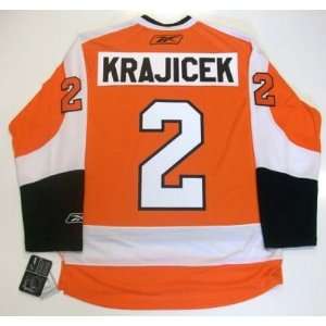  Lukas Krajicek Philadelphia Flyers Real Rbk Jersey Large 
