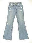 City of Angels Viper Flare Jeans Womens Size 26 29x33 Blue 100% Cotton