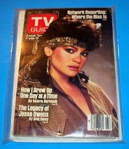 1984 VALERIE BERTINELLI TV GUIDE MAGAZINE gf  