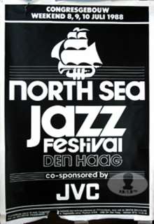 RAY CHARLES NORTH SEA JAZZ FESTIVAL 1988 CONCERT POSTER  