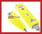 Yellow Accessory Slip Cover Case Skin for Nintendo Wii Remote Control 